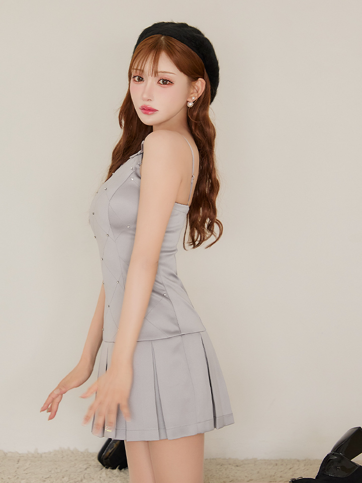 XSサイズあり【ROBE de FLEURS/ローブドフルール】サテン