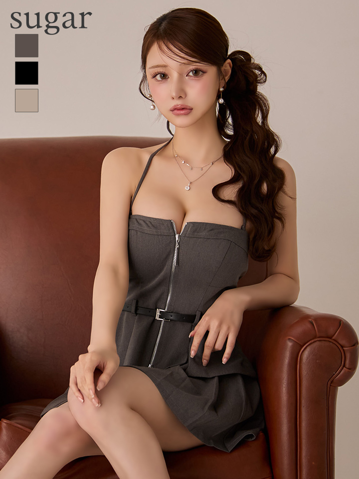 【Glossy/グロッシー】バストカット/ セットアップ/ オフショル/ キャミ/ ミニドレス/ キャバドレス