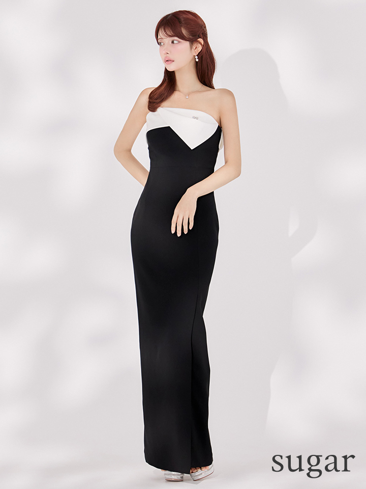 XS-Lサイズあり【ERUKEI エルケイ】モノトーン/ ベアトップ