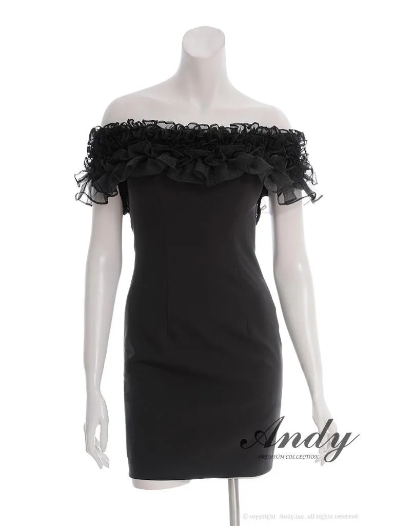 フリルスリーブのゴージャスなロングショール ブラック ANDY/アンディ】 ギャザーフリル/ 2way/ 袖付き/ ロングスリーブ