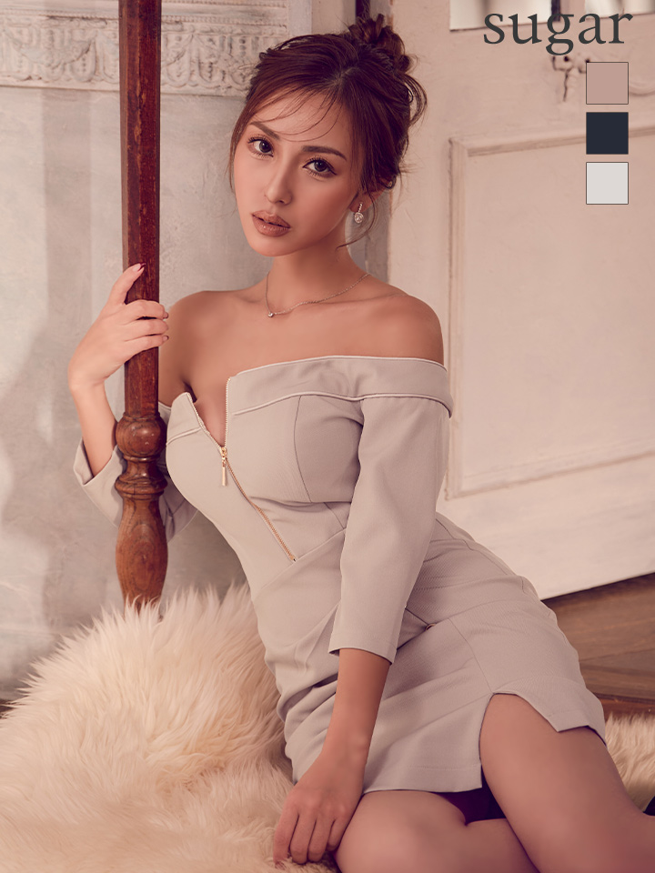 XSサイズあり【ANDY/アンディ】フロントジッパー/ ジッパー/ スリット