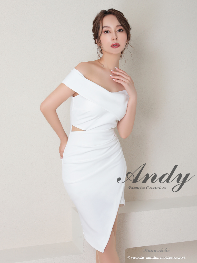 andy アンディ ドレス ホワイト