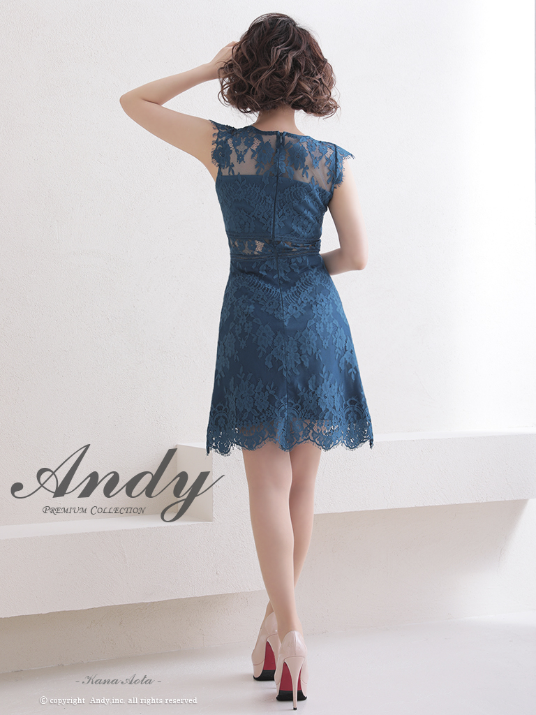 Andy ミニドレス　ネイビー Andy ドレス
