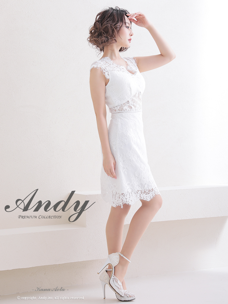 ANDY/アンディ】フラワーレース/ ノースリーブ/ シースルー/ ワン 