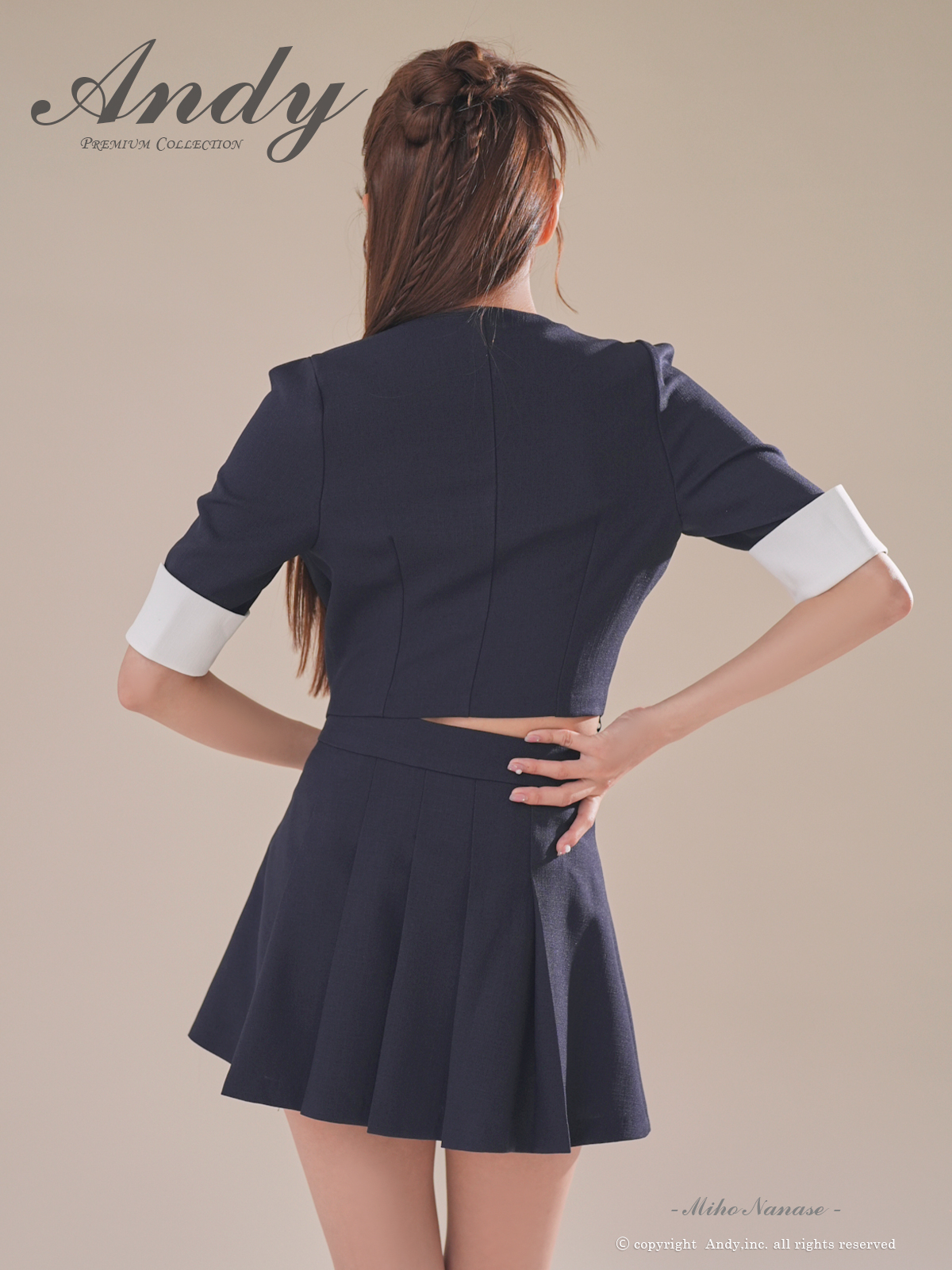 XSサイズあり【ANDY/アンディ】バイカラー/ リボンモチーフ