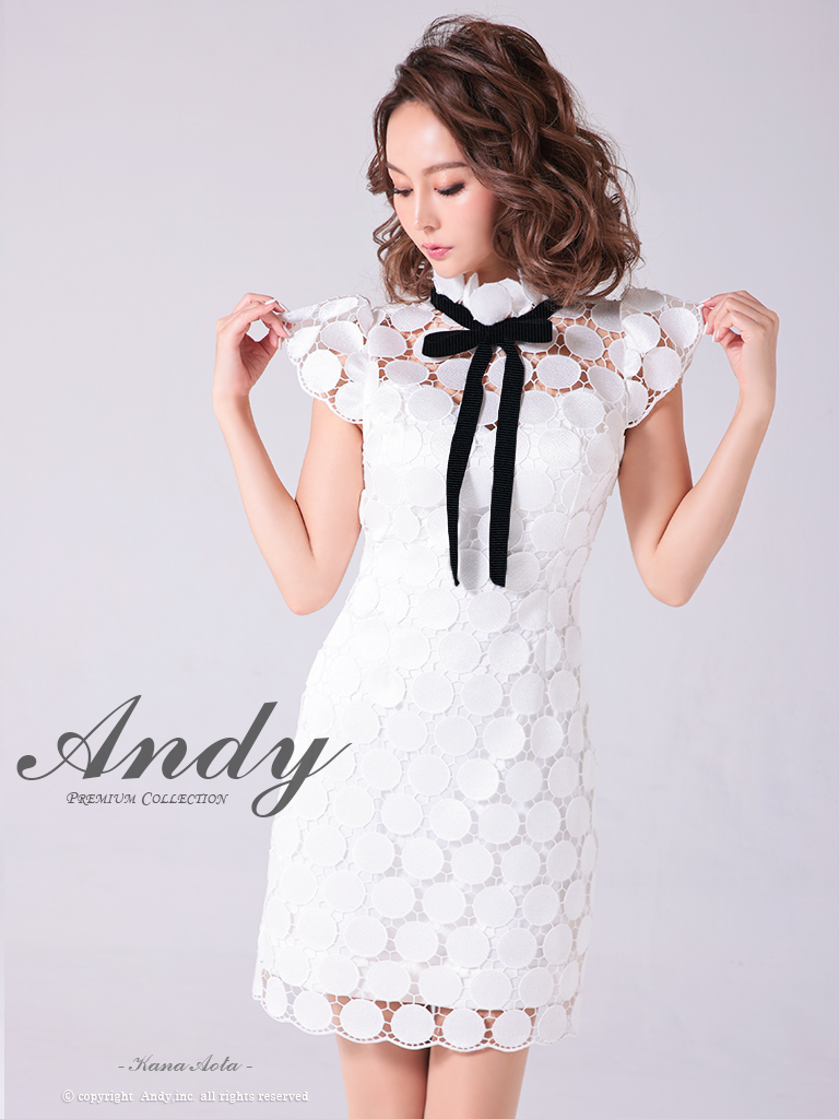 Andy ホワイトミニドレス-