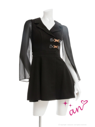 XSサイズあり【an /アン】襟付き/ 取り外し可能/ シンプル/ 2way