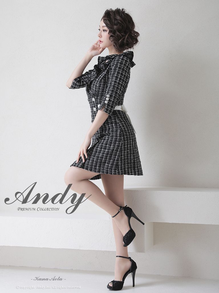 Andy ANDY Fashion Press 14 COLLECTION 06】チェックツイード/ 五分袖