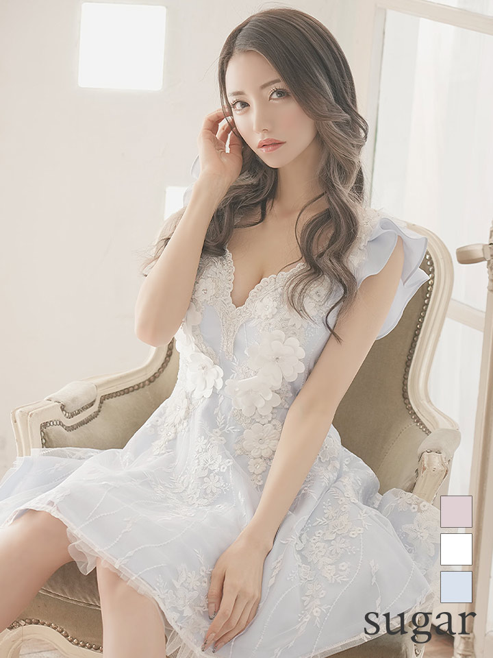 XS〜Lサイズあり】【ROBE de FLEURS/ローブドフルール】立体フラワー 