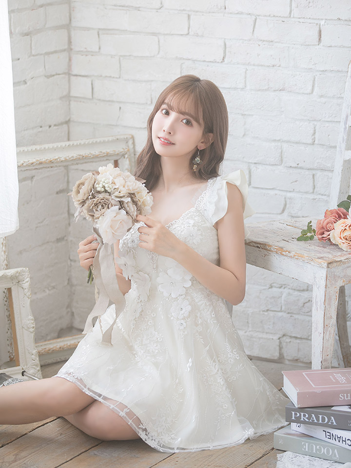 XS〜Lサイズあり】【ROBE de FLEURS/ローブドフルール】立体フラワー 