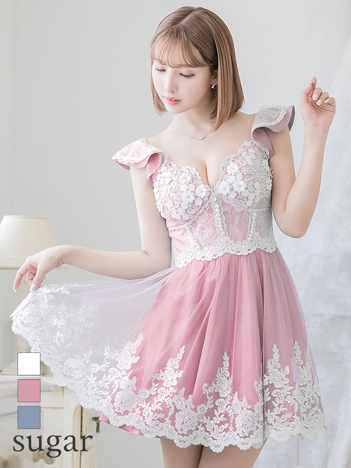 ROBE de FLEURS キャバクラ ドレス ピンクレディース