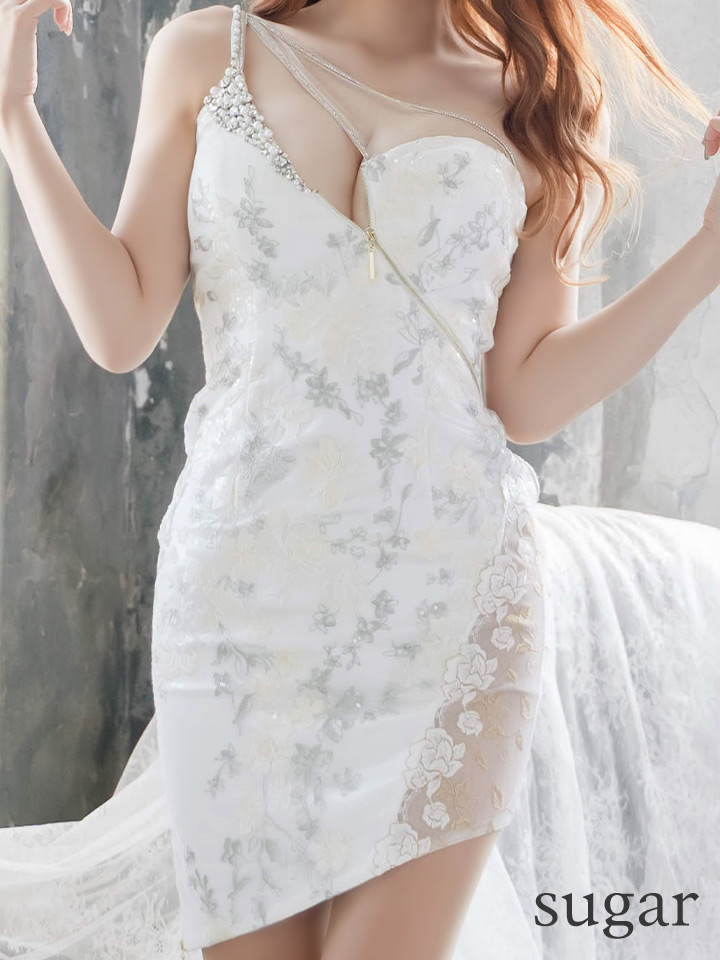 IRMA ホワイト レース タイトドレス Sugar IRMA ホワイト レース タイトドレス Sugar IRMA ホワイト ラップ
