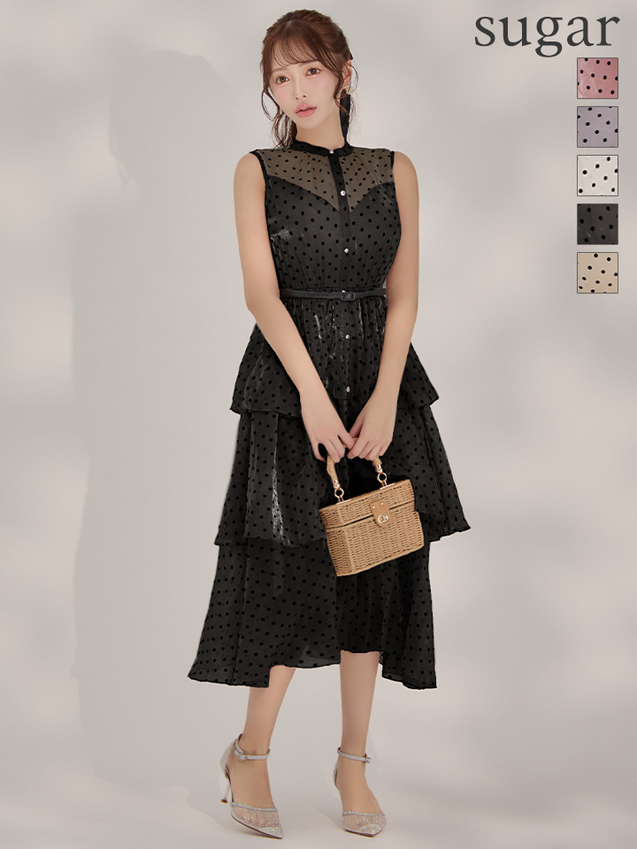 Dolce & Gabbana ビスコース カメリア柄 キャディ ミディドレス Dolce & Gabbana ビスコース カメリア柄 キャディ ミディドレス