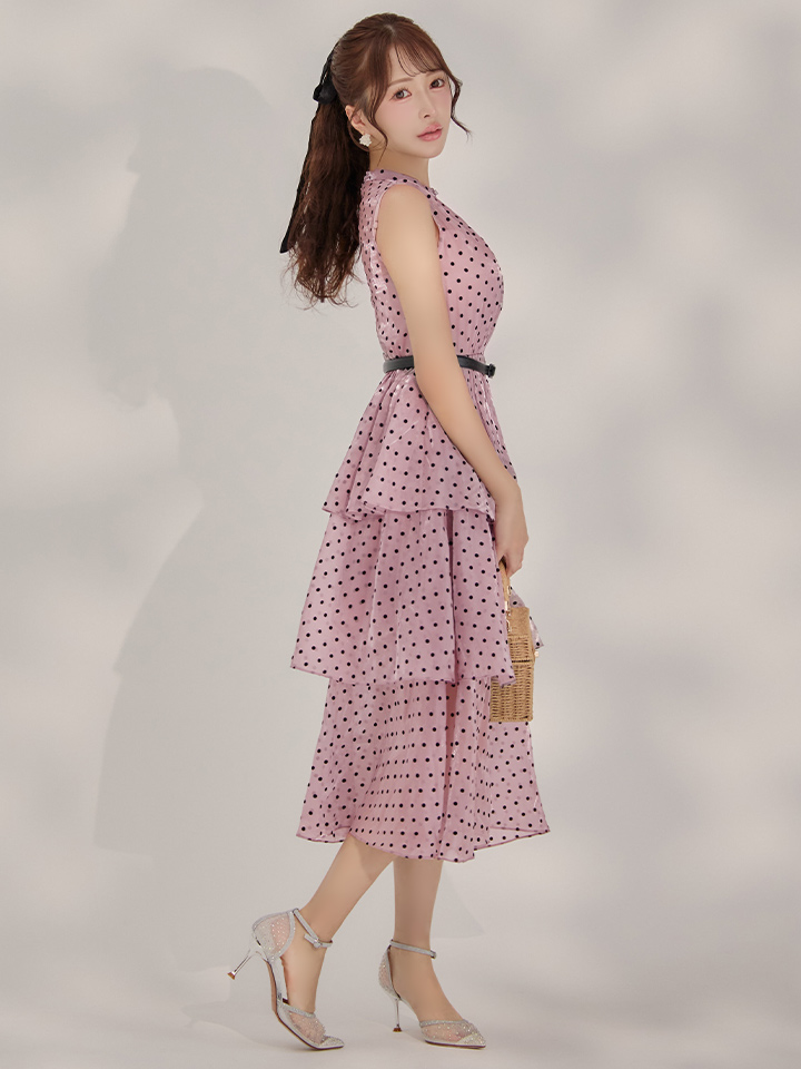 ROBE de FLEURS ピンク M　定価¥27280 1度使用 キャバドレス・ミニドレス通販はsugar 【ROBE de FLEURS