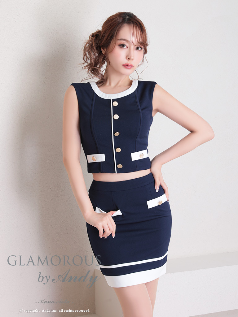 glamorous andy キャバドレス　セットアップ　S