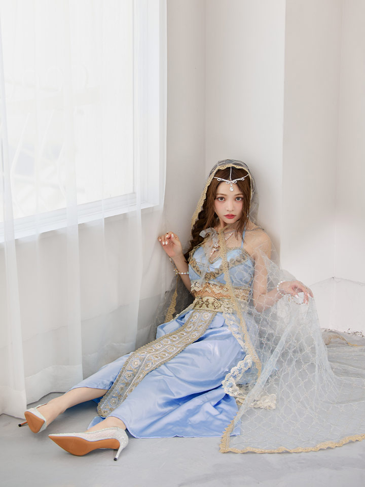 sugar シュガー　アラビアン　コスプレ　白　アラジン 即日発送】アラビアンガール/アラジンコスプレセット