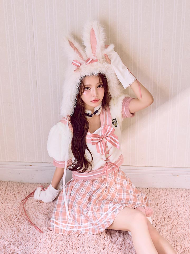 マリームーン　バニードレス 即日発送】レースアップデニムバニードレス《オリジナルコスプレ