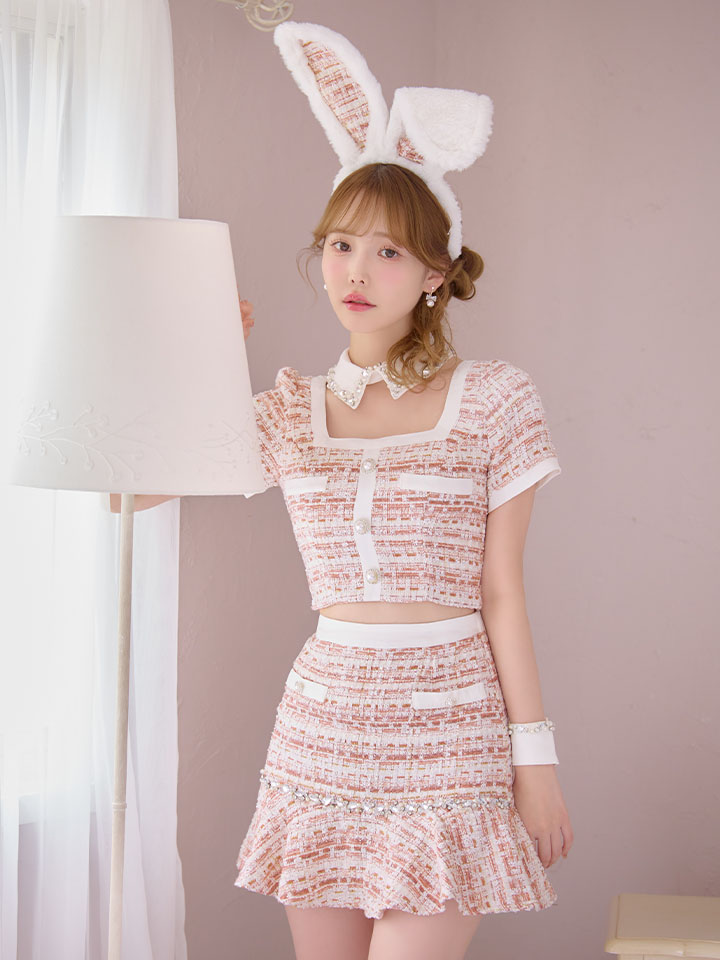 SALE!!】【即日発送】【ハロウィン】 ツイードセットアップバニー