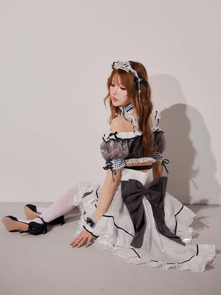 マリームーン プリンセスチュールメイド コスプレ衣装 即日発送】【ハロウィン】プリンセスチュールメイドコスプレ