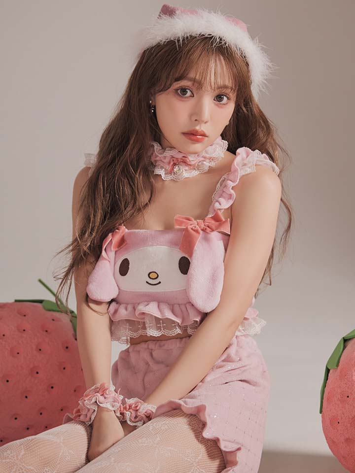 即日発送】【サンリオ】マイメロディセットアップルームウェア【S-L/1