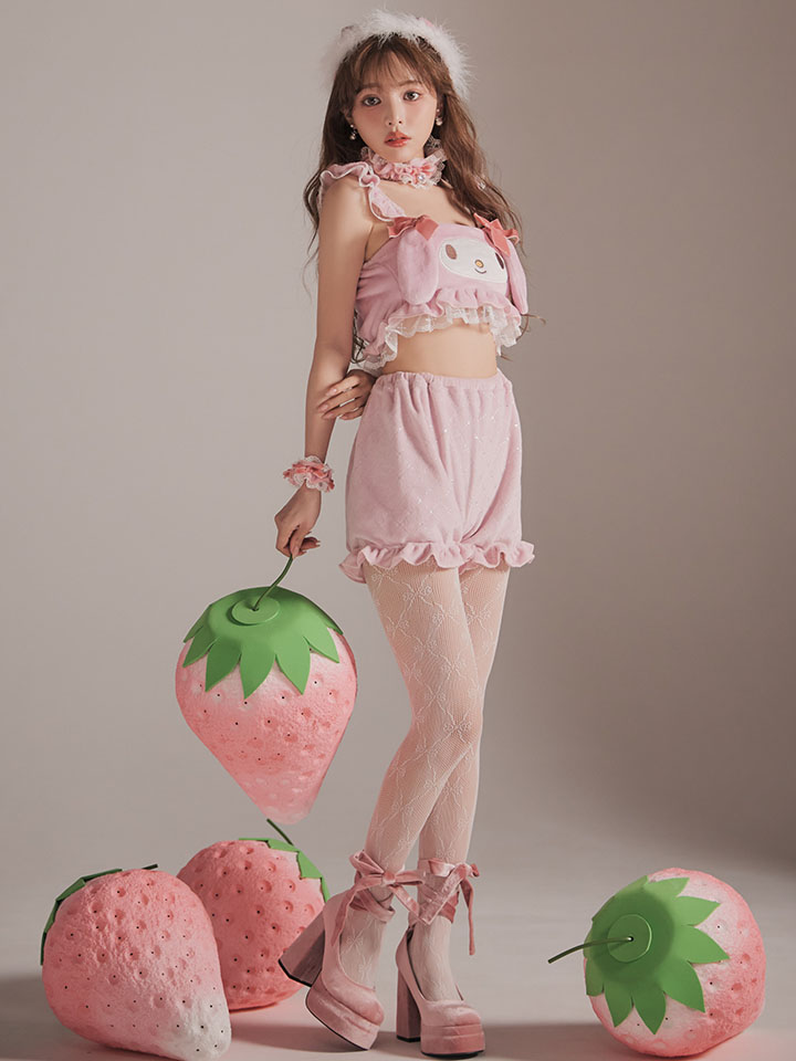 即日発送】【サンリオ】マイメロディセットアップルームウェア【S-L/1