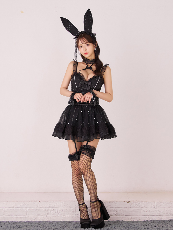 マリームーンコラボハロウィン2wayハーネスネックバニーコスプレ6点セット 即日発送】【送料無料！】【マリームーンコラボ】【ハロウィン】2way