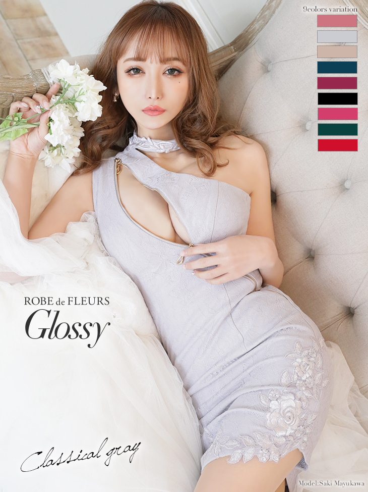 sugar限定カラーあり☆ XS-Lサイズあり【ROBE de FLEURS Glossy/ローブ 