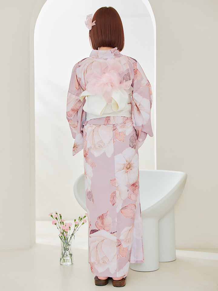 即日発送】【浴衣】 大人スウィートフラワー 薔薇 バラ ローズ