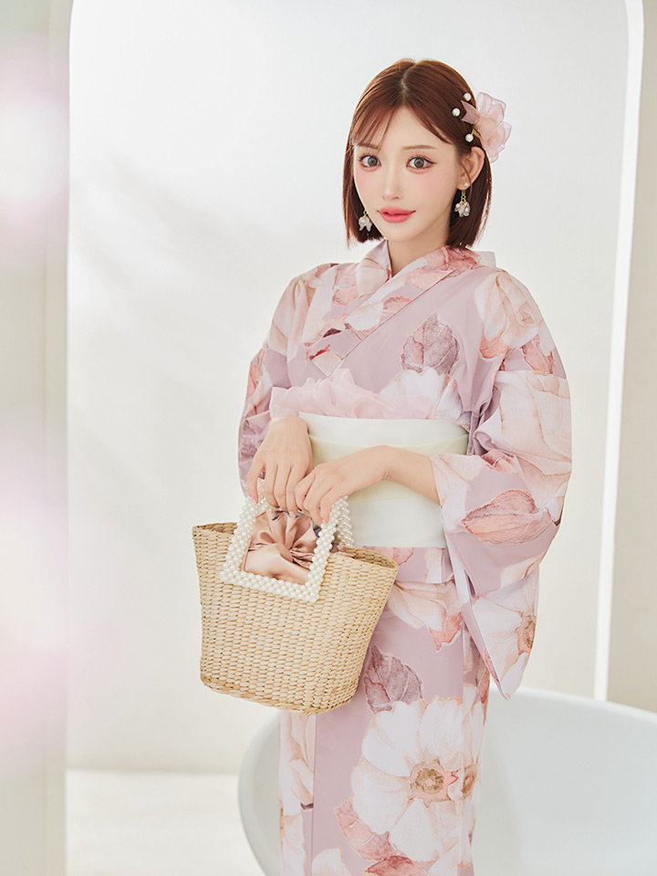 即日発送】【浴衣】 大人スウィートフラワー 薔薇 バラ ローズ