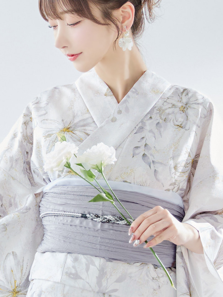 即日発送】ニュアンスフラワーグレージュ浴衣 siwa-739ok / Yhimo 即日発送】ニュアンスフラワーグレージュ浴衣 siwa-739ok / Yhimo