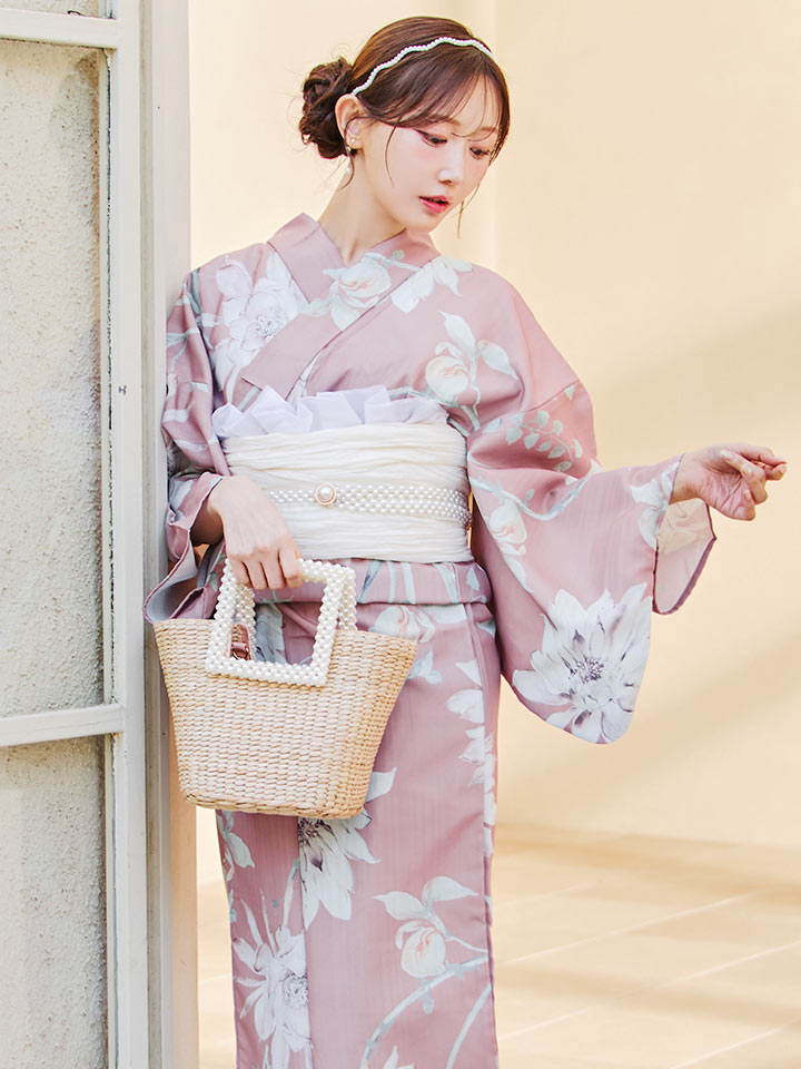写真追加！値下げ❗️新品浴衣、既製品デパートで購入、とんぼ柄グラデーション 浴衣セール！】【即日発送】【浴衣】 大人スウィート/ピンク地