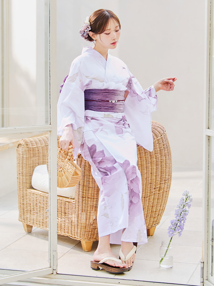 Heather 浴衣・帯・下駄セット Heather 浴衣・帯・下駄セット heather - Heather セパレート浴衣 帯
